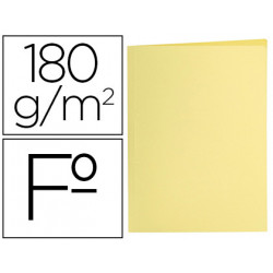 SUBCARPETA LIDERPAPEL FOLIO AMARILLO PASTEL 180G/M2