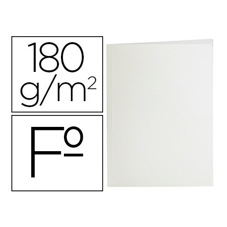 SUBCARPETA LIDERPAPEL FOLIO BLANCO 180G/M2