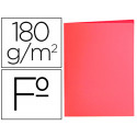 SUBCARPETA LIDERPAPEL FOLIO ROJO PASTEL 180G/M2