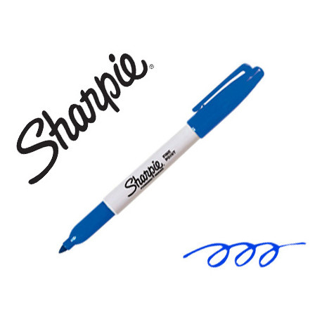 ROTULADOR SHARPIE PERMANENTE PUNTA FINA AZUL