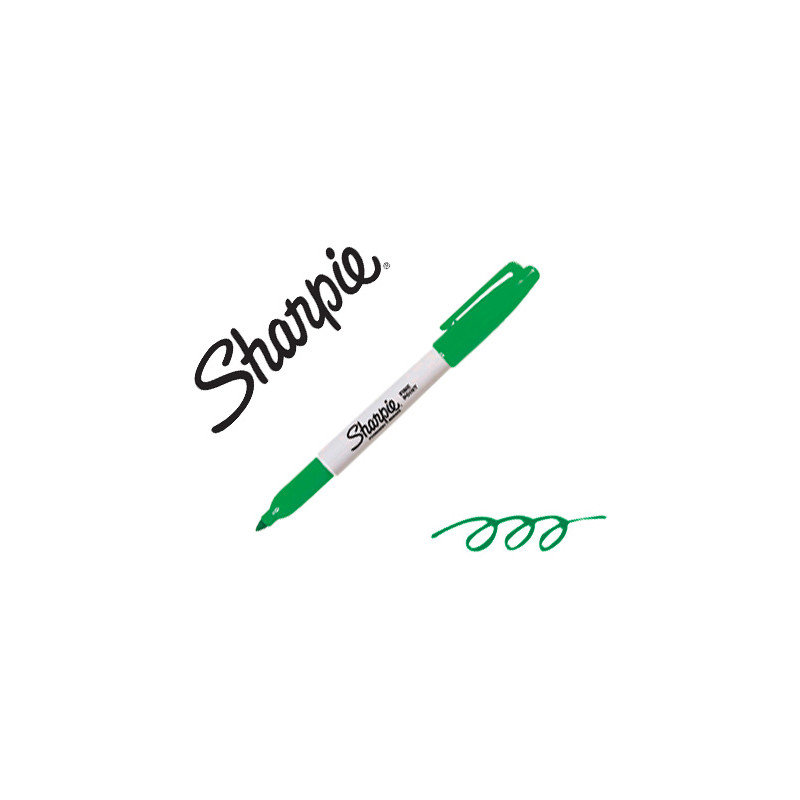 ROTULADOR SHARPIE PERMANENTE PUNTA FINA VERDE