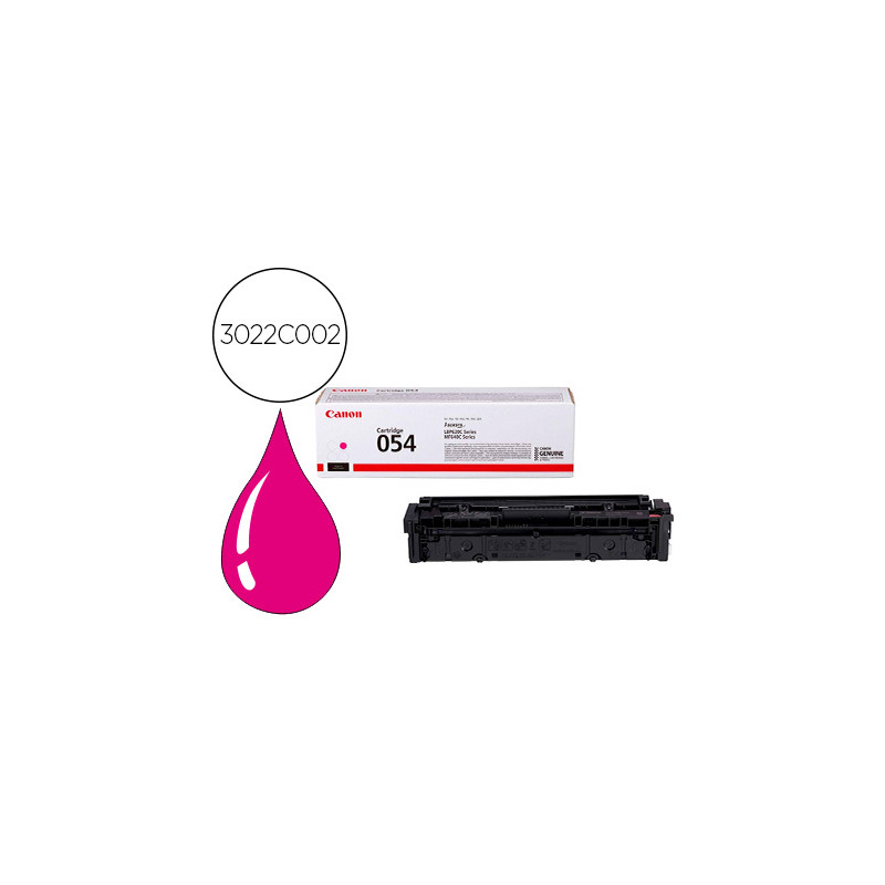 TONER CANON 054 LBP622 / MF641 / I-SENSYS LBP621 / 623 / 641 / 643 / 645 / 622 MAGENTA 1200 PAGINAS