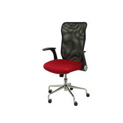 SILLA DE DIRECCION PYC RESPALDO ALTO REGULABLE EN ALTURA ROJO ALTO 1010+70 MM ANCHO 610 MM PROF 550 