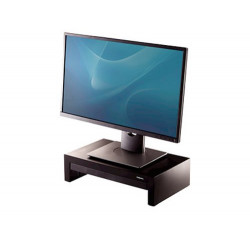 SOPORTE FELLOWES PARA MONITOR DESIGNER SUITES AJUSTABLE 3 ALTURAS CON BANDEJA NEGRO 406X111X244 MM H