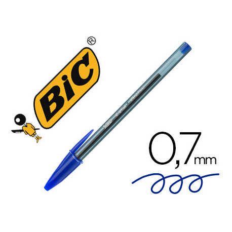 BOLIGRAFO BIC CRISTAL ULTRAFINE PUNTA FORMA AGUJA 0,7 MM AZUL