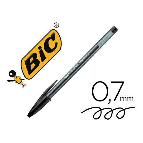 BOLIGRAFO BIC CRISTAL ULTRAFINE PUNTA FORMA AGUJA 0,7 MM NEGRO