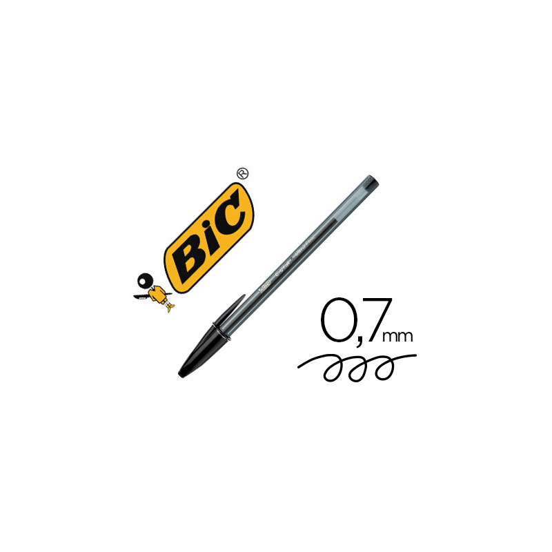 BOLIGRAFO BIC CRISTAL ULTRAFINE PUNTA FORMA AGUJA 0,7 MM NEGRO