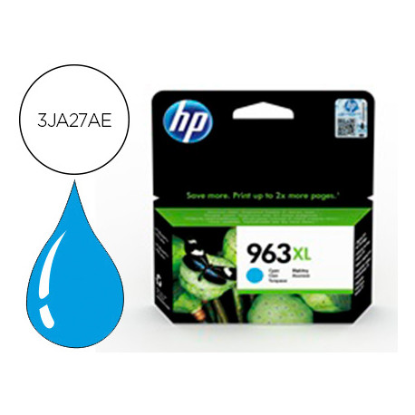 INK-JET HP 963 XL OFFICEJET PRO 9010 / 9020 / 9022 / 9023 / 9025 CIAN 1600 PAGINAS