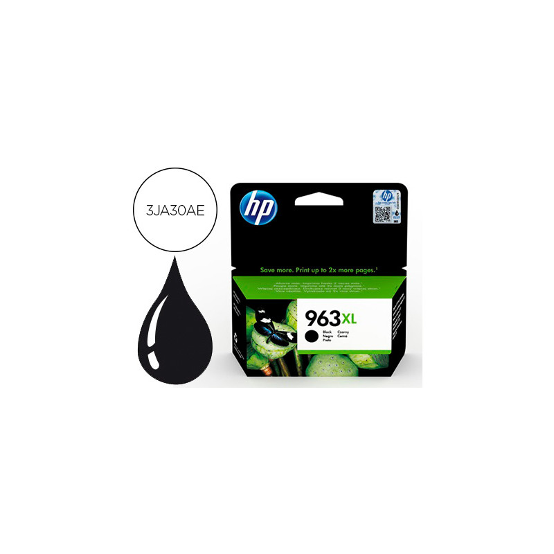 INK-JET HP 963 XL OFFICEJET PRO 9010 / 9020 / 9022 / 9023 / 9025 NEGRO 2000 PAGINAS