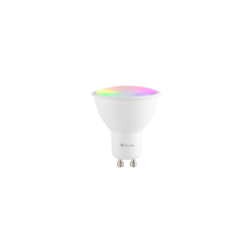 BOMBILLA NGS BULB WIFI LED GLEAM 510C HALOGENA COLORES 5W 460 LUMENES BASE GU10 REGULABLE EN INTESID