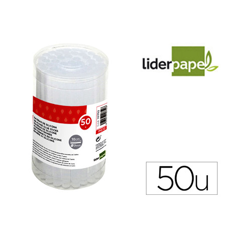 BARRA TERMOFUSIBLE LIDERPAPEL DE 7 MM DE DIAMETRO X 100 MM DE ALTO CAJA DE 50 UNIDADES