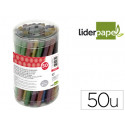 BARRA TERMOFUSIBLE PURPURINA LIDERPAPEL 7 MM DIAMETRO X 100 MM DE ALTO BOTE 50 UNIDADES COLORES SURT