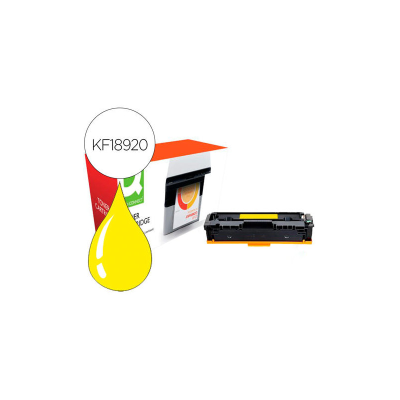 TONER COMPATIBLE Q-CONNECT CANON LBP611Y I-SENSYS LBP610 AMARILLO ALTO RENDIMIENTO 2200 PAGINAS