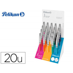 BOLIGRAFO PELIKAN JAZZ CLASSIC COLLECTION EXPOSITOR DE 20 UNIDADES COLORES SURTIDOS