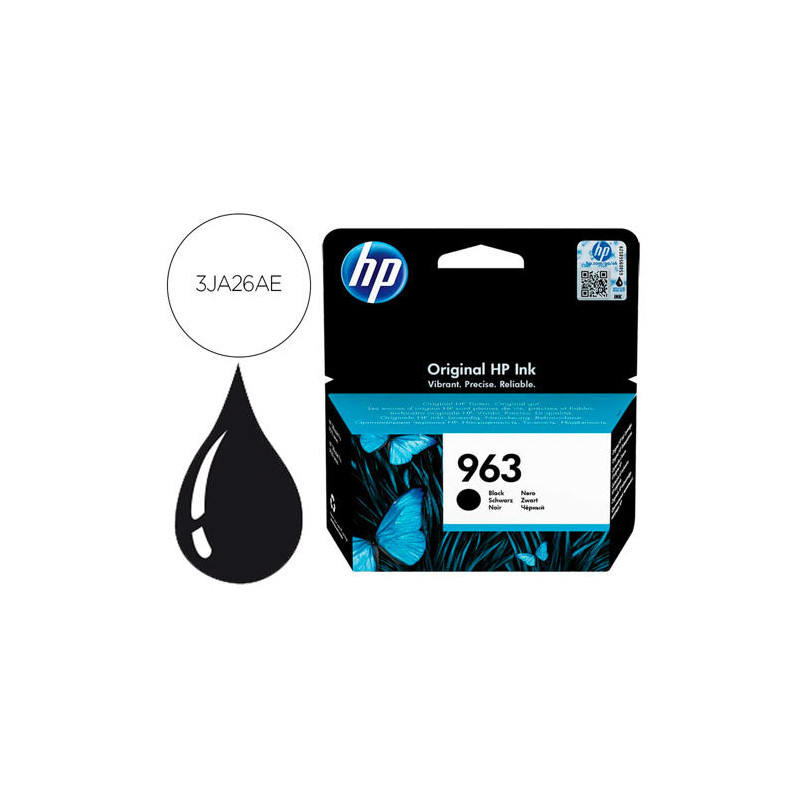 INK-JET HP 963 OFFICEJET PRO 9010 / 9020 / 9022 / 9023 / 9025 NEGRO 1000 PAGINAS