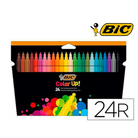 ROTULADOR BIC INTENSITY ESTUCHE DE 24 COLORES SURTIDOS