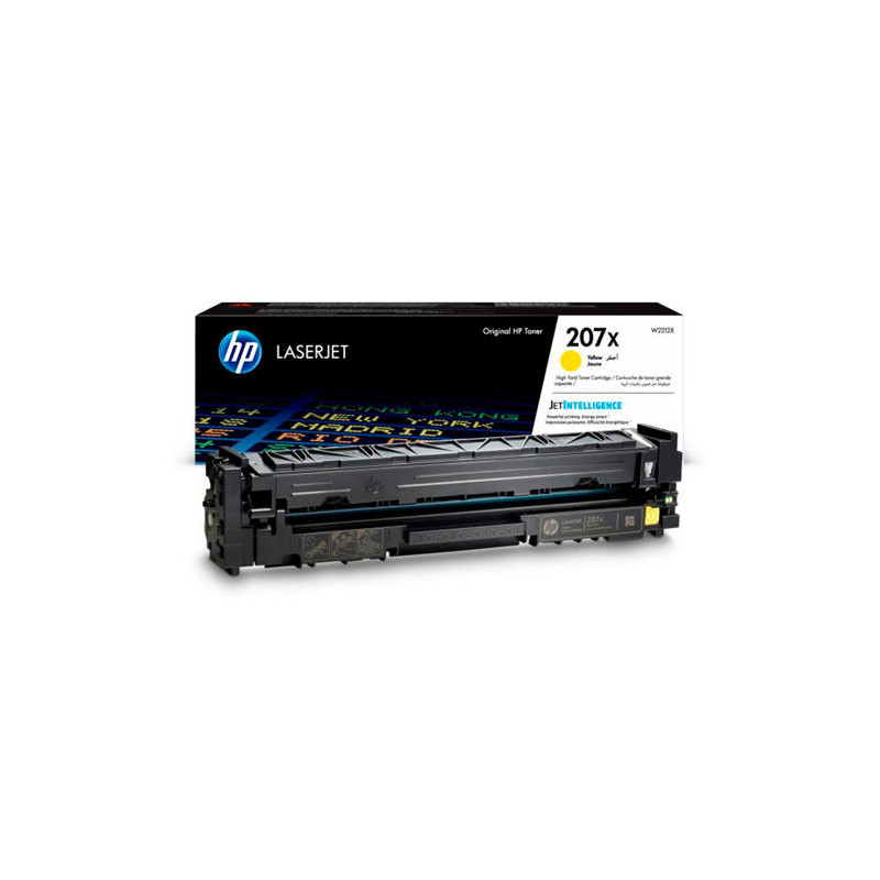 TONER HP 207X COLOR LASERJET PRO M282NW / M283FDN / M283FDW AMARILLO 2.450 PAGINAS