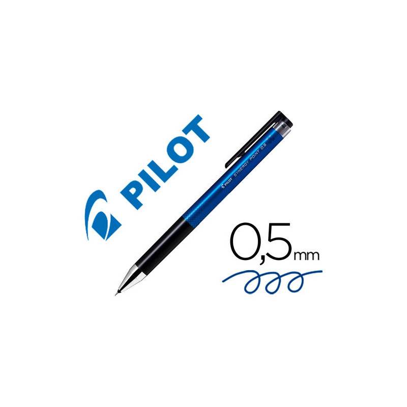 BOLIGRAFO PILOT SYNERGY POINT RETRACTIL SUJECION DE CAUCHO TINTA GEL 0,5 MM AZUL