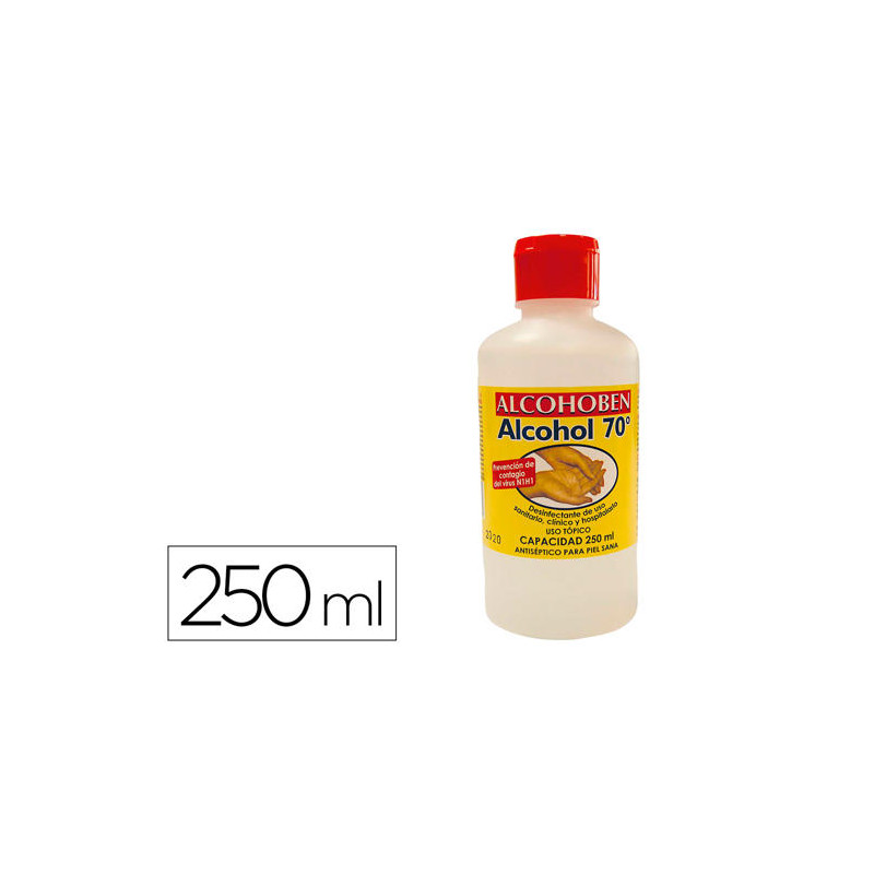 ALCOHOL ETILICO ALCOHOBEN DE 70 BOTE DE 250 ML