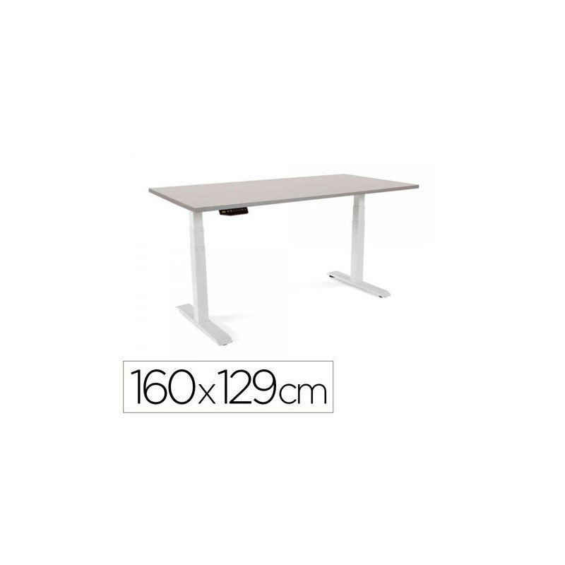 MESA ROCADA REGULABLE EN ALTURA ELECTRICAMENTE HASTA 129 CM ESTRUCTURA DE ACERO TABLERO 160 CM COLOR