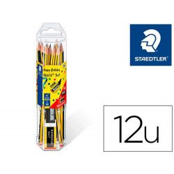 LAPICES DE GRAFITO STAEDTLER NORIS N.2 HB BLISTER PROMOCIONAL 120 ANIVERSARIO DE12 UDS + AFILALAPIZ 