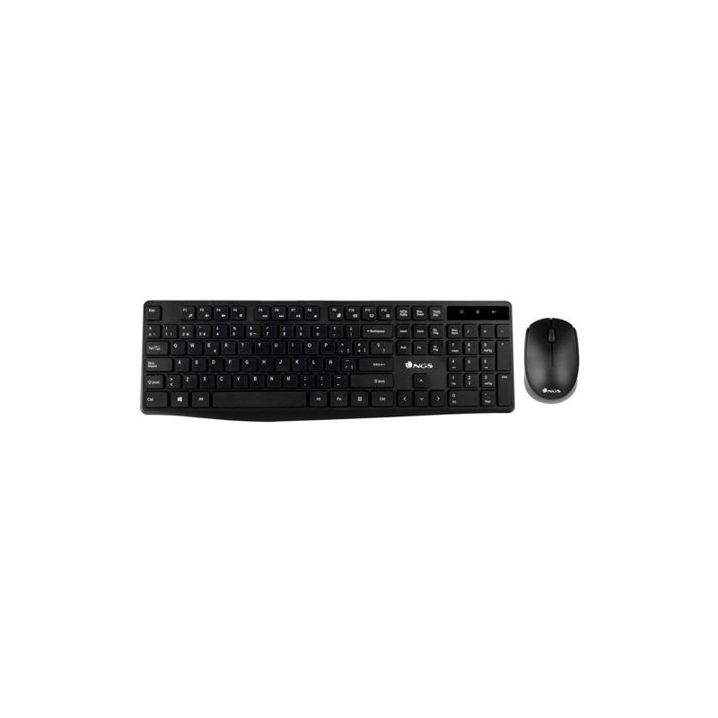 SET TECLADO Y RATON NGS ALLURE MULTIMEDIA INALAMBRICO USB NANO 2,4 GHZ COLOR NEGRO