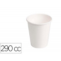 VASO DE CARTON BIODEGRADABLE BLANCO 290 CC PAQUETE DE 50 UNIDADES