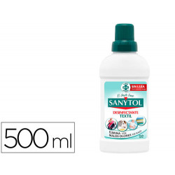 QUITAOLOR DESINFECTANTE SANYTOL PARA TEXTIL CON PULVERIZADOR BOTE DE 500 ML