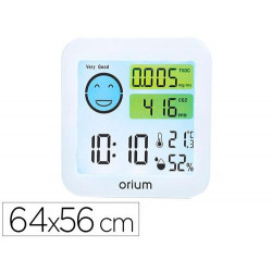 MEDIDOR DE AIRE ORIUM QUAELIS 20 MEDIDOR DE CO2 Y COV SUPERFICIE 30 M2 PANTALLA LCD COLOR BLANCO 8X2