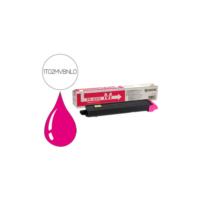 TONER KYOCERA TK 8315M TASKALFA 2550CI MAGENTA 6000 PAGINAS