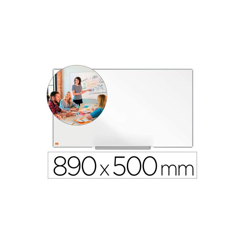 PIZARRA BLANCA NOBO IP PRO 40" ACERO VITRIFICADO MAGNETICO 890X500 MM