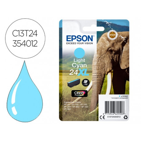 INK-JET EPSON CLARIA PHOTO HD INK CIAN CLARO 24XL EXPRESSION PHOTO XP-950