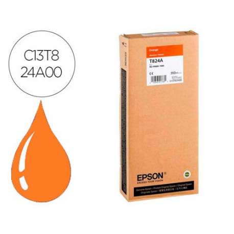 INK-JET EPSON GF SURECOLOR SERIE SC-P NARANJA ULTRACHROME HDX/HD 350ML