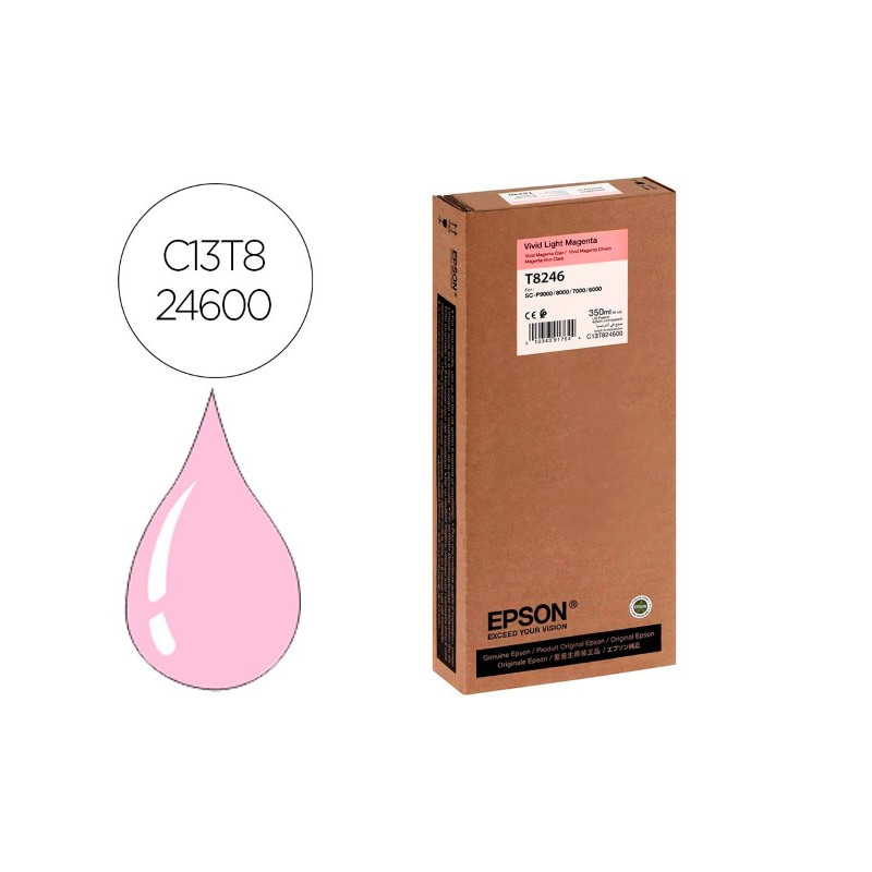 INK-JET EPSON GF SURECOLOR SERIE SC-P VIVID LIGHT MAGENTA ULTRACHROME HDX/HD 350ML