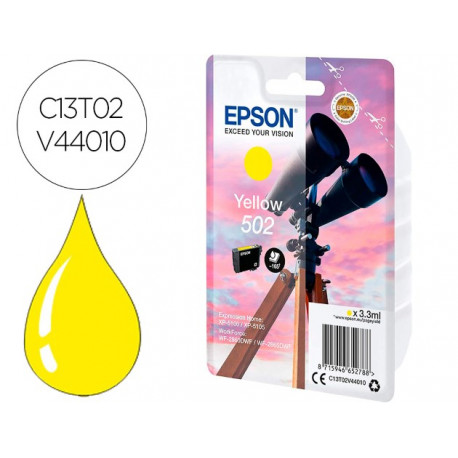 INK-JET EPSON SINGLEPACK AMARILLO 502 INK