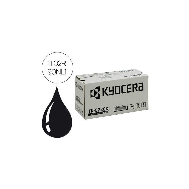 TONER KYOCERA MITA TK-5220K NEGRO ECOSYS M5521CDW, ECOSYS M5521CDN 1200 PAG