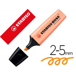 ROTULADOR STABILO BOSS FLUORESCENTE 70 PASTEL NARANJA PALIDO