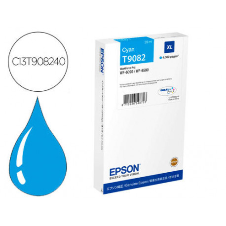 INK-JET EPSON WF-6590DWF/WF-6090DW CIAN XL