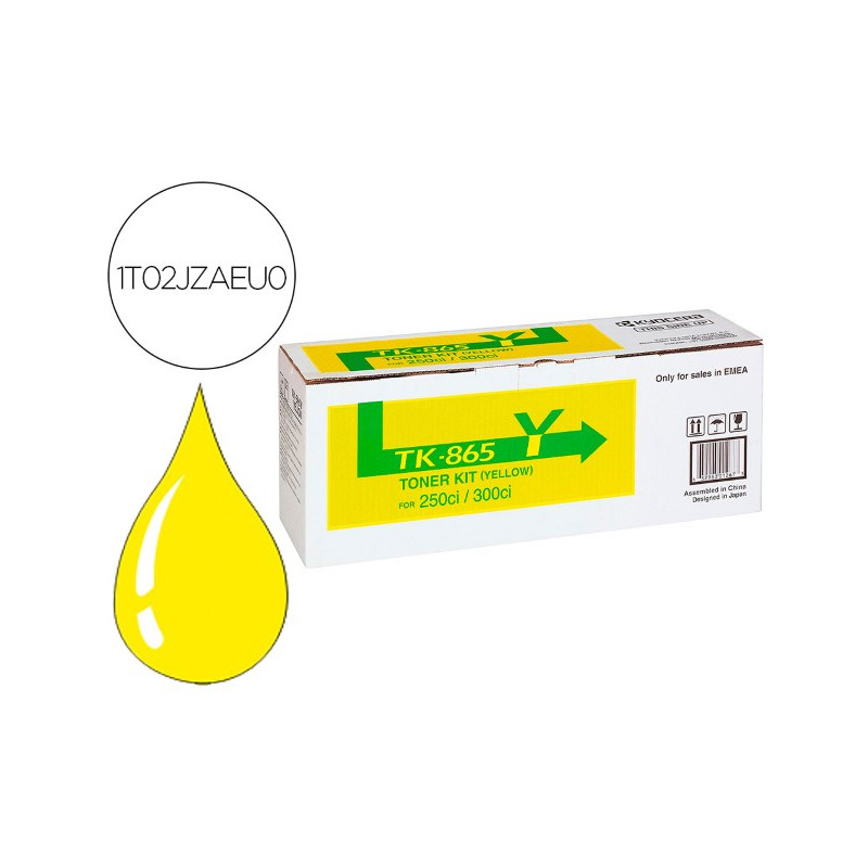 TONER TK865Y KYOCERA -MITA COPIADORA AMARILLO TASKALFA 200CI / 300CI 12.000 PAGINAS