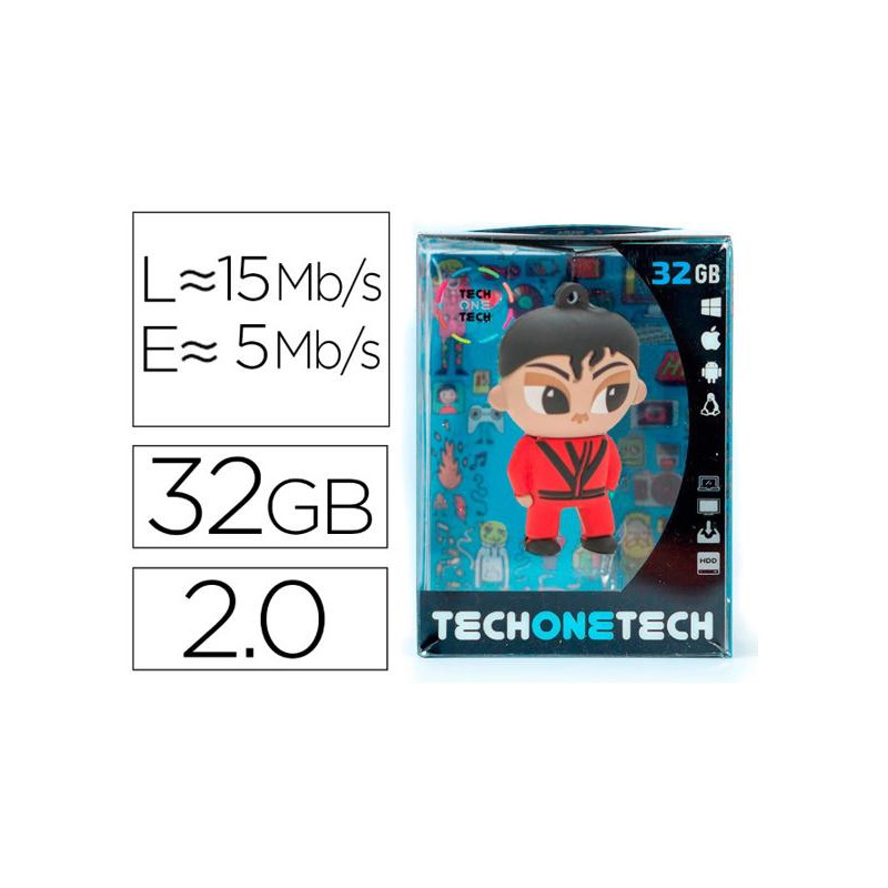 MEMORIA USB TECH ON TECH MJ THRILLER 32 GB