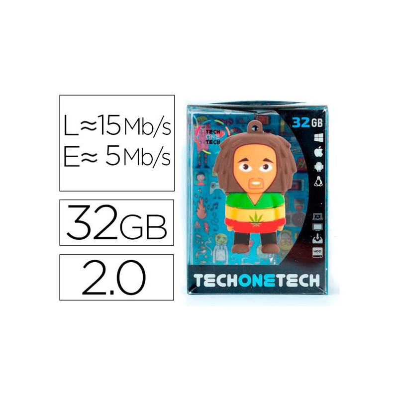 MEMORIA USB TECH ON TECH BOB 32 GB