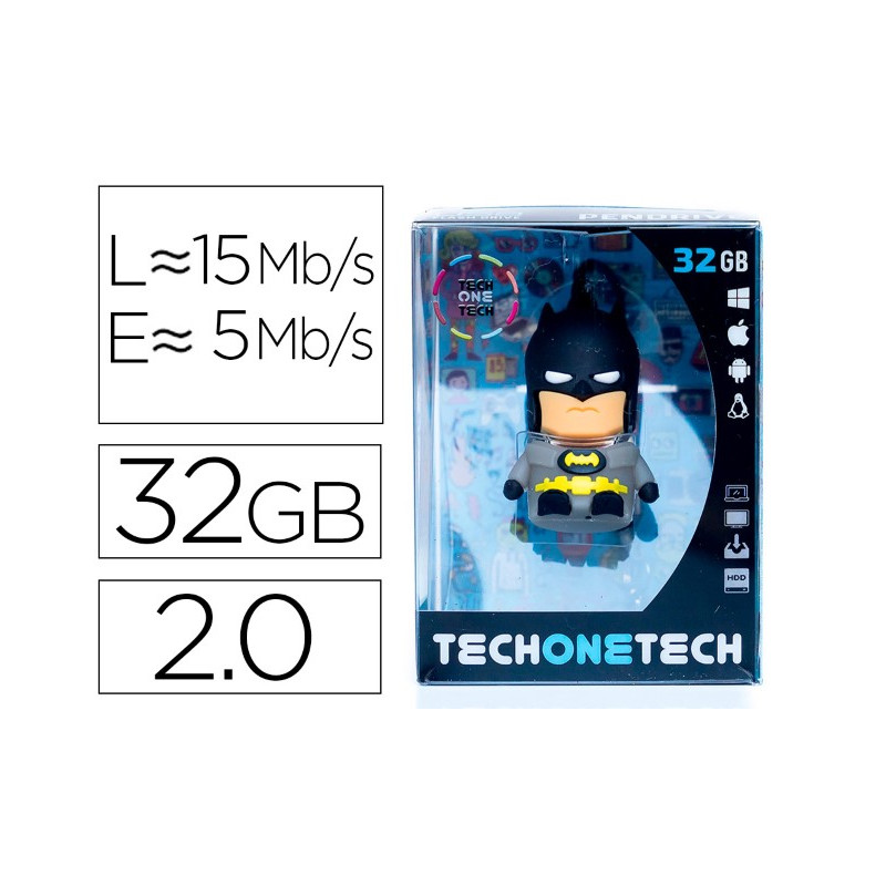 MEMORIA USB TECH ON TECH SUPER BAT 32 GB