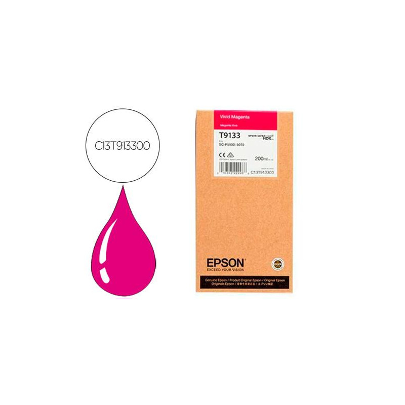 INK-JET EPSON T9133 VIVID MAGENTA INK 200ML