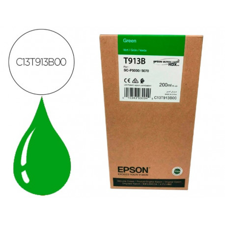 INK-JET EPSON T913B GREEN INK 200ML