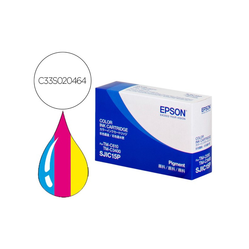 INK-JET EPSON TM-C 3400 (SJIC15P) CMY