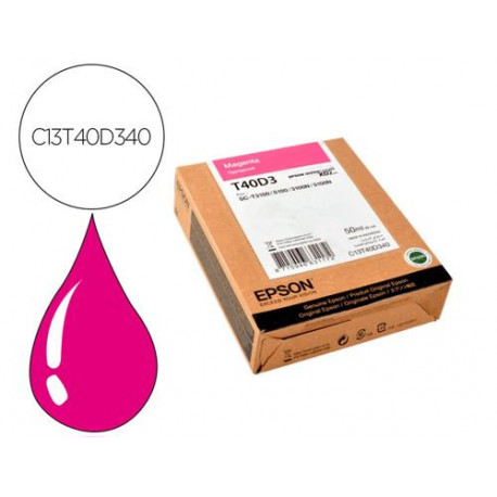 INK-JET EPSON ULTRACHROME XD2 MAGENTA T40D340 SC-T3100/SC-T 5100 50 ML