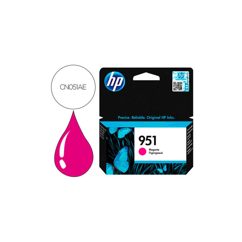 INK-JET HP INYECCION MAGENTA N 951/APROX. 700 P GINAS/A7F64A/1000 PAGINAS