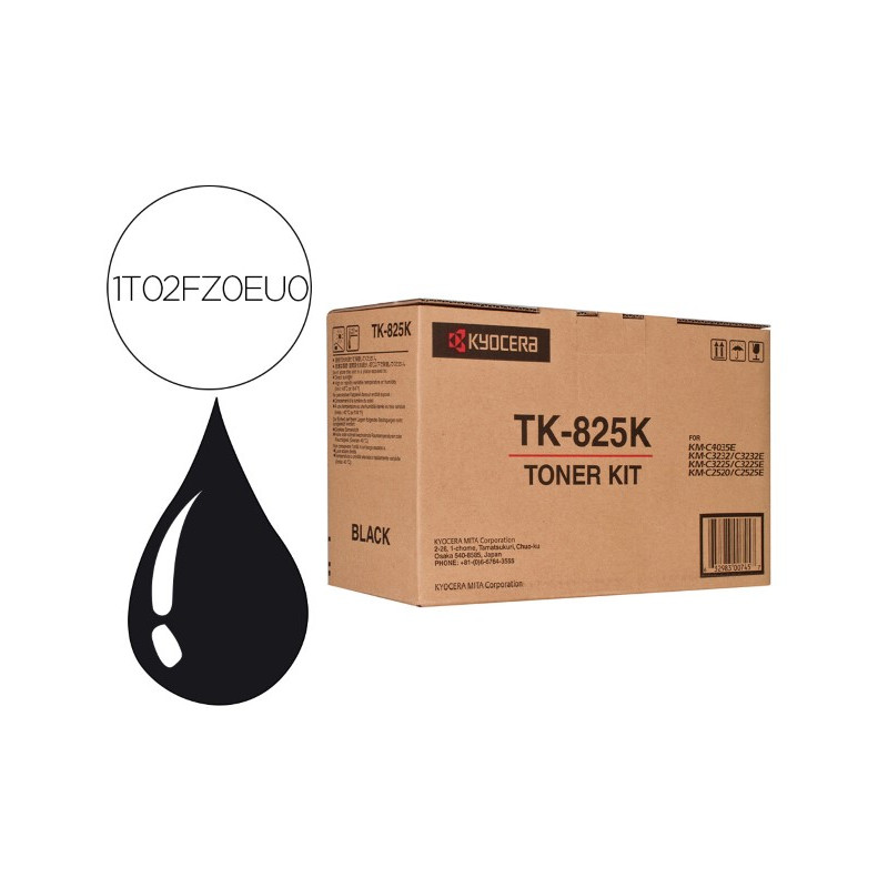 TONER KYOCERA -MITA KM-C2520 / 3225 / 3232 TK825K NEGRO