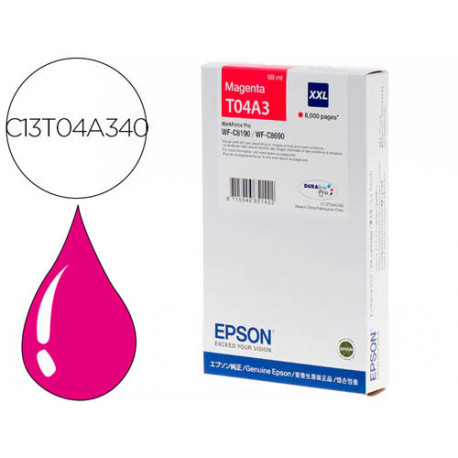 INK-JET EPSON WF-C8190 / WF-C8690 XXL MAGENTA