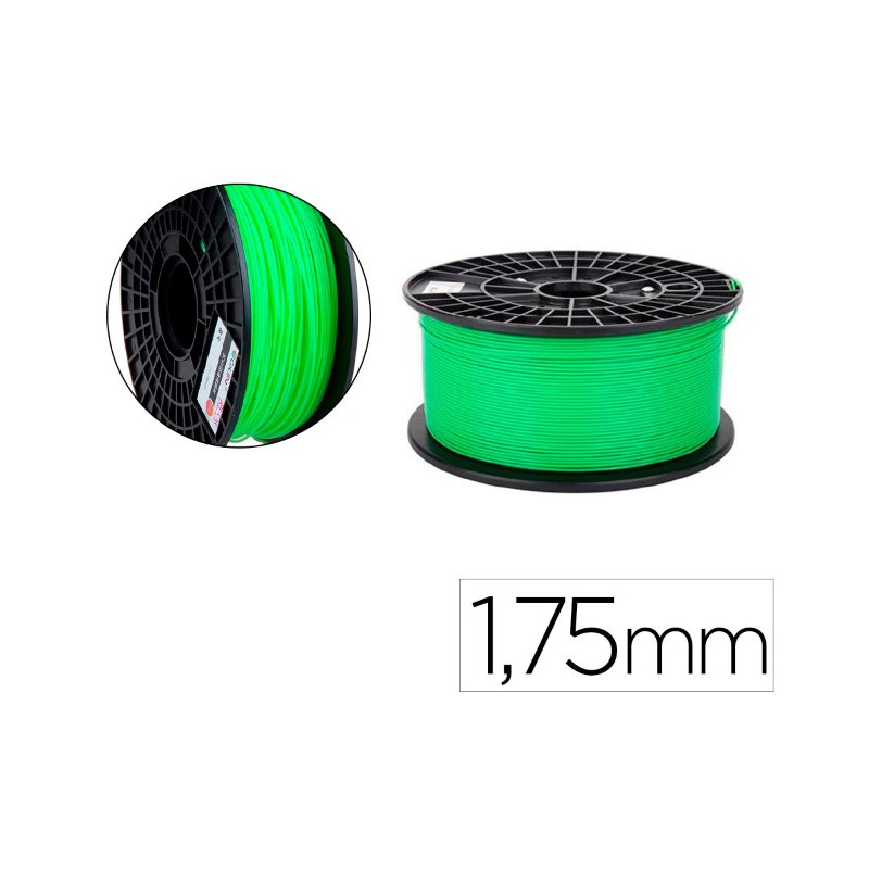 FILAMENTO 3D COLIDO PLA LUMINOSO 1,75 MM 1 KG VERDE